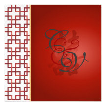 PixDezines Double Happiness, Chinese Wedding Invite