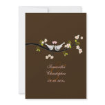 PixDezines doves/love birds/diy background color! Personalized Invitations