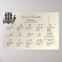 PixDezines eiffel+chandelier/seating plan/Alpha Print