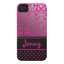 PixDezines Flora Damask/Pink+Black/DIY colour