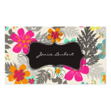 PixDezines Hawaiian Jungle/Custom Background colou Business Card