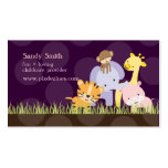PixDezines Jungle of Fun Daycare, DIY colours Business Cards