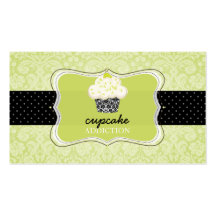 PixDezines Keylime cupcake/pâtisserie Business Card Template
