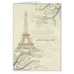 PixDezines La tour eiffel Card