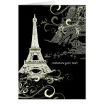 PixDezines La Tour Eiffel+Swirls Cards
