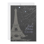 PixDezines La Tour Eiffel+Swirls DIY colour! (5x7) invitations