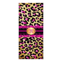 PixDezines lace+cheetah spots/pink+black Invitations
