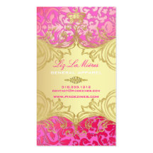 PixDezines Marie Antoinette en Oro Business Card Template