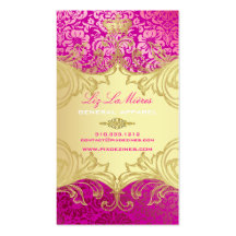 PixDezines Marie Antoinette en Oro Business Card Template