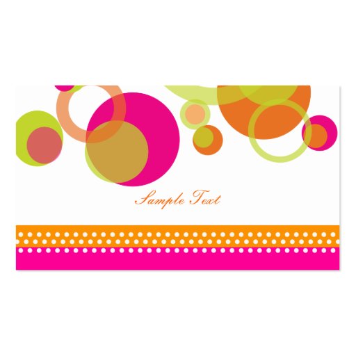 PixDezines Mod Bubbles/mitzvah place cards Business Cards