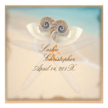 PixDezines nautilus, Wedding Invitations