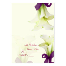 PixDezines place cards, calla lily {need folding} Business Card