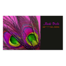 PixDezines Psychedelic Peacock, Customize It! Business Card Template