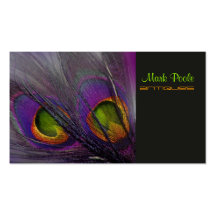 PixDezines Psychedelic Peacock, Customize It! Business Card