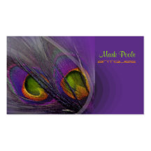 PixDezines Psychedelic Peacock, Customize It! Business Cards