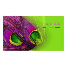 PixDezines Psychedelic Peacock, Customize It! Business Card Template