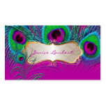 PixDezines psychedelic peacock+gold trim label Business Card