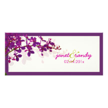 PixDezines Purple Orchid|DIY background colour Custom Invitations
