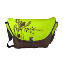 PixDezines retro chick/diy background colour Commuter Bags