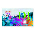 PixDezines Retro DJ+disco swirls Business Card Templates