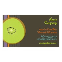 PixDezines retro kiwi/diy background colour Business Card Templates