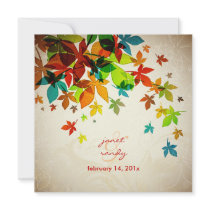 PixDezines Retro Maple Leaves/fall wedding