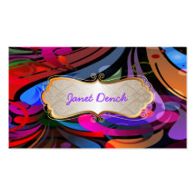 PixDezines Retro Swirls Business Card Templates