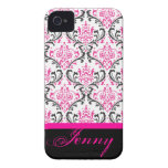 PixDezines Rossi Damask/Pink+Black/DIY colour casemate cases