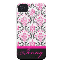 PixDezines Rossi Damask/Pink+Black/DIY colour
