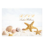 PixDezines rsvp Beach + Dacing Seashells Personalized Invitations