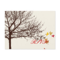 PixDezines RSVP Fall Wedding
