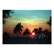 PixDezines rsvp Hawaiian Sunset at Mauna Kea Custom Announcement