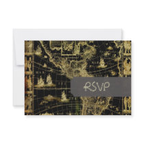 PixDezines rsvp Vintage Nautical world  Map