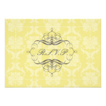 PixDezines rsvpLiliana Damask, customizable Announcements