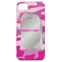 PixDezines Sassy Pink Camo+Dog+Tags
