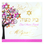 PixDezines tree of life+Stars, Bat Mitzvah Invitations