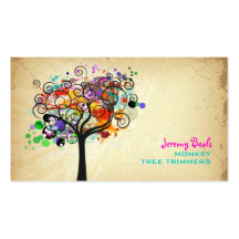 PixDezines Vintage Grunge Tree Trimmers ♥♥♥♥ Business Cards