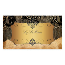 PixDezines Vintage Lace-Up/black Business Card