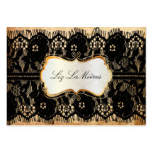 PixDezines Vintage Lace-Up/black Business Card Templates