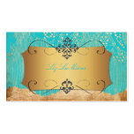 PixDezines Vintage Lace-Up/blue Business Card