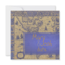 PixDezines Vintage Nautical World Map