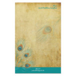 PixDezines vintage peacock, SEO/DIY colour Personalized Stationery