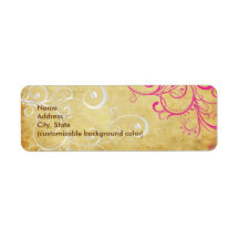 PixDezines Vintage Pearly Swirls Return Address Labels