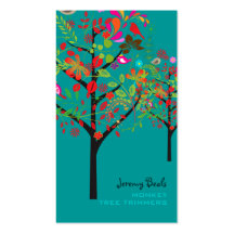 PixDezines Vintage Retro Tree Trimmers ♥♥♥/DIY Business Card Templates