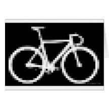 Pixed Gear Bike Greeting Cards