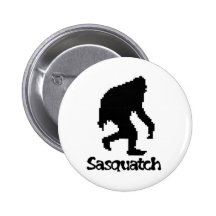 Pixel Art Sasquatch Pinback Button