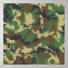 Pixel Camouflage Print