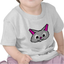 Pixel Cat Head Tshirt