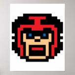 Pixel Football Player Posters