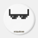 Pixel_Glasses Refrigerator Magnets